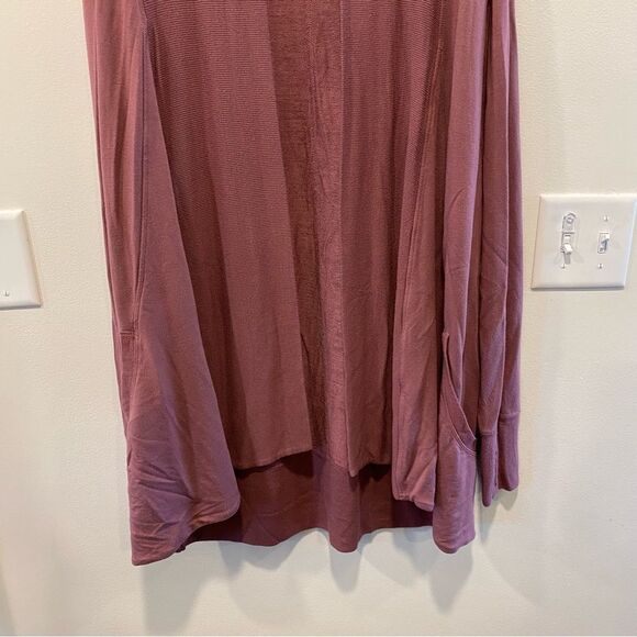 Athleta Pranyama restore wrap cardigan women’s large tawny rose pockets nirvana - Picture 5 of 16